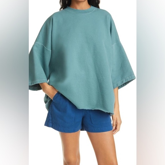 Rachel Comey Tops - RACHEL COMEY Fondly 3/4 Batwing Sleeve Sweatshirt in Juniper